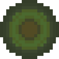 An avocado pixel art.